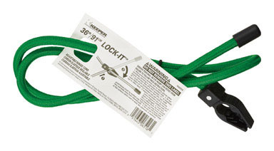 Keeper Lock-It Green Adjustable Bungee Cord 36 in. L X 0.5 in. T 1 pk