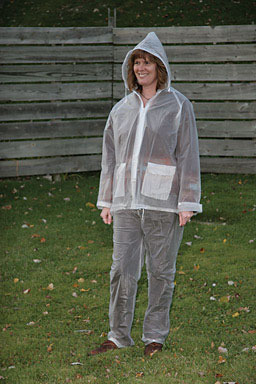 3PC Large Clear Vinyl Rain Suit