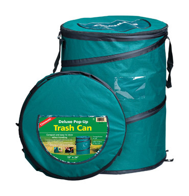 Coghlan's Deluxe Pop-Up Green Trash Can 24 in. H X 19 in. W X 19.000 in. L 1 pk