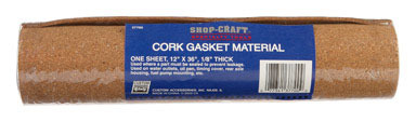 Cork Gasket Material 12"x36" 1/8