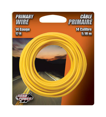 Primary Wire 14GA 17' Yellow