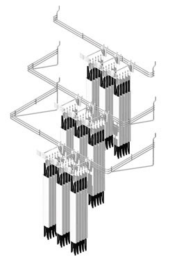 WATERFALL RACK 16-1/2W