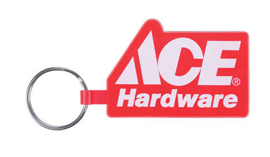 KEYCHAIN RD/WH ACE BG144