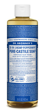 Castile Soap Pprmnt 16oz