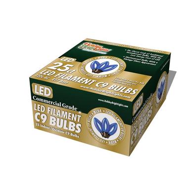 LED SM TRAN C9 BLU25PK