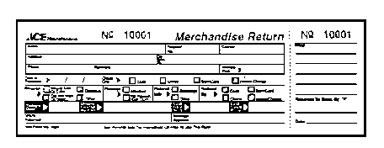 FORM RETRN MERCH PAD PK2