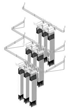 WATERFALL RACK 9" X 36"