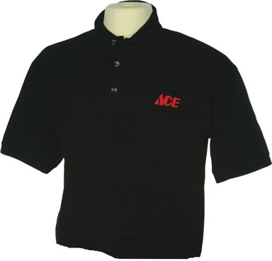SHIRT PKT PIQUE BLK XL