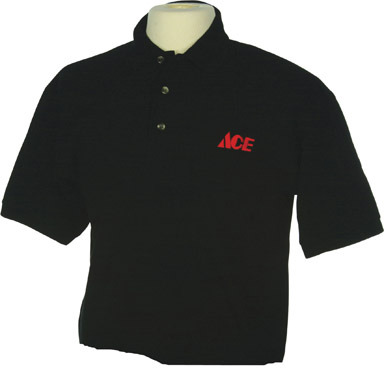 SHIRT PKT PIQUE BLK XXL