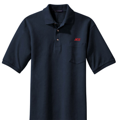 SHIRT PKT PIQUE NVY XL