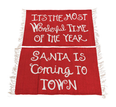 CHRISTMAS RUG ASST