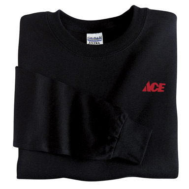 SHIRT T LS BLACK XXL