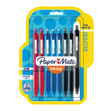 PEN BALL PNT ASST 8PK