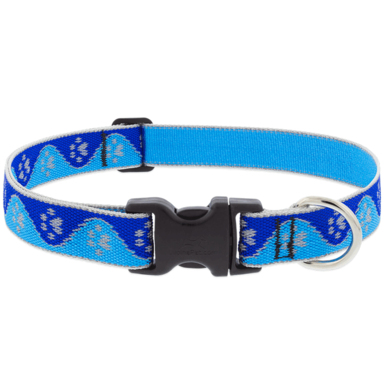 DOG COLLAR 20" BLUE PAWS