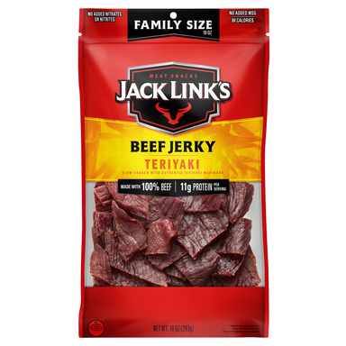 BEEF JERKY TERIYAKI 10OZ