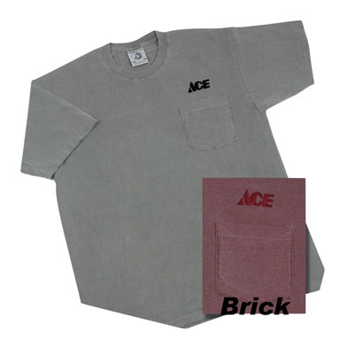 SHIRT T DYED BRICK XL