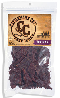 BEEF JERKY TERIYAKI 10OZ