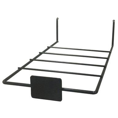 PEG SHELF W/BRACKET BLACK METAL