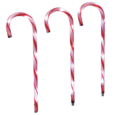 LED CANDYCANE PATHWY 3PC