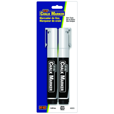 CHALK MARKER WHITE 2PK