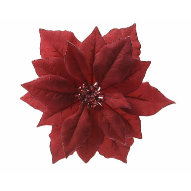 CLIP POINSETTIA RED