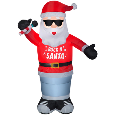 ANIMATD AIRB ROCK SANTA