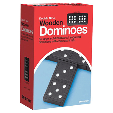Duble Nine Wooden Domino