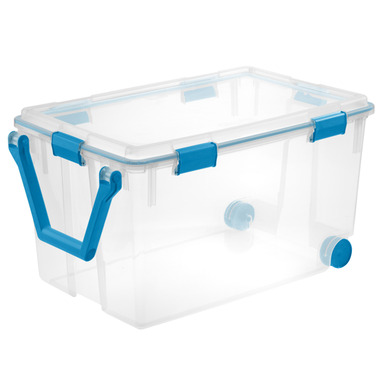 STORAGE TOTE W/WHEEL 1.75"