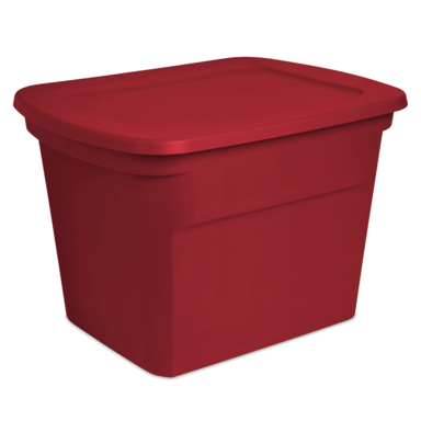 STORAGE TOTE 18G RED