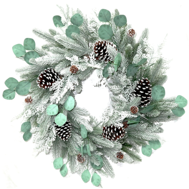 CHRSTMAS DECR WREATH 24"