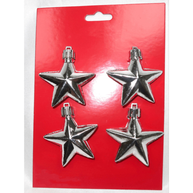 ORNAMENT MINI STAR 4PK