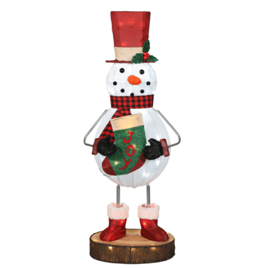 LIGHTED SNOWMAN 36"