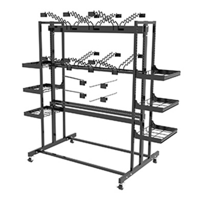 Black Metal Shovel Rack