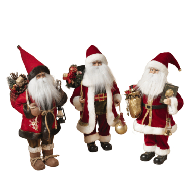 SANTA DECOR ASST 18IN
