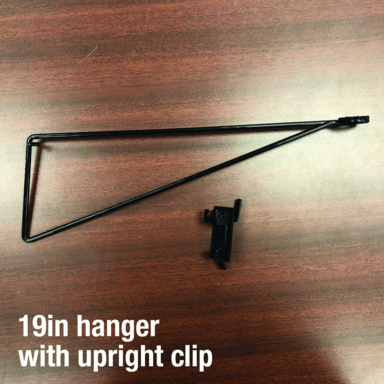 BRACKET ARM METL BLK 19"