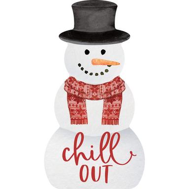 CHILL OUT SNOWMAN 7.5"H