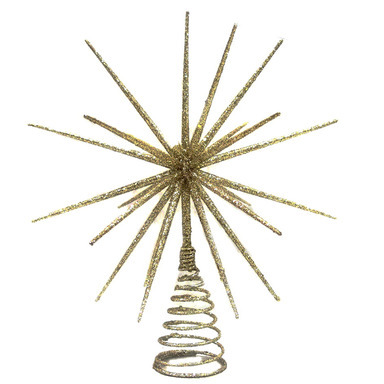 GOLD TREE TOPPER 14"H