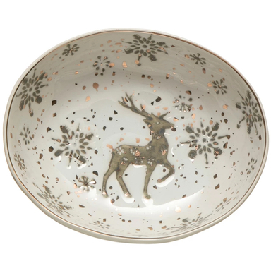 WHT DEER SRVNG BOWL 1PK