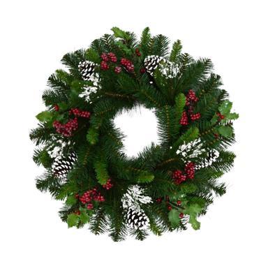 WREATH WARM WHITE 30"D