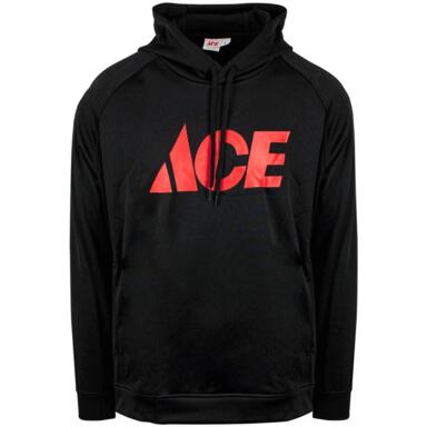 ACE S Black Hooded Sweatshirt