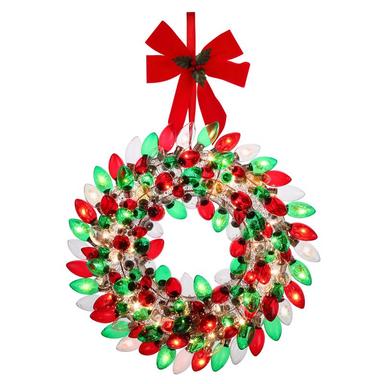 BULB WREATH MULT C9 1PK