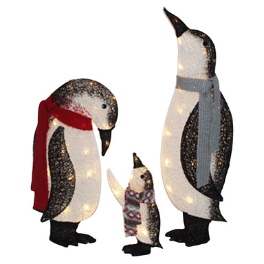 YARD DCR PENGUIN WRM WHT