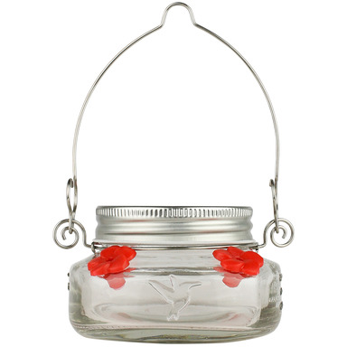Mason Jar Hummingbird Feeder