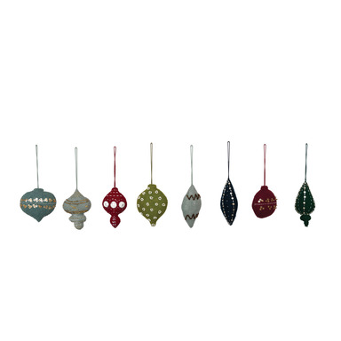ORNAMENT WOOL FLT AST 5"