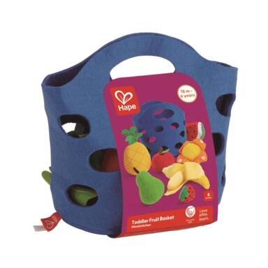 Hape Toy Fruit Basket 8pc Blue
