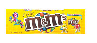 M&M PEANUT 8PK FUN SIZE