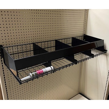 CAULK BIN SHELF BLK 2PK