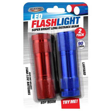 FLASHLIGHT LED AAA 2PK