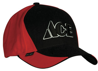 ACE CAP TWILL BLACK/RED