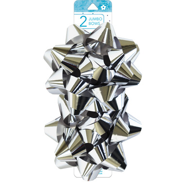 BOWS JUMBO SILVER CARDED